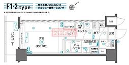 ZOOMYOKOHAMAEAST 1Kの間取図画像