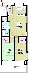 ヴィント田町 2LDKの間取図画像