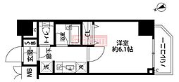 Risingplace蒲田南 1Kの間取図画像