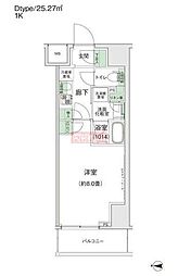スタイリオ蒲田2 1Kの間取図画像