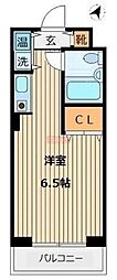 ヴィラリッツ鶴見中央 1Kの間取図画像