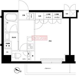 ルーブル川崎上平間弐番館 1Kの間取図画像