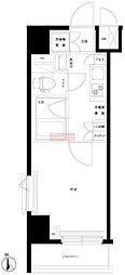 ルーブル羽田西 1Kの間取図画像
