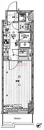 ルーブル南馬込参番館 1Kの間取図画像