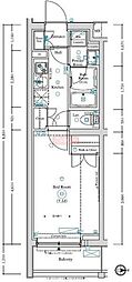 LUMEED羽田 1Kの間取図画像