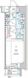 ジェノヴィア新子安 1Kの間取図画像