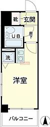 ニックアーバンスピリッツ川崎 ワンルームの間取図画像