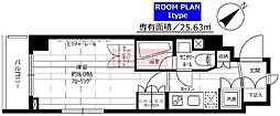 ステージグランデ蒲田アジールコート 1Kの間取図画像