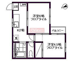 エルム21 2Kの間取図画像