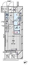 メインステージ蒲田5 1Kの間取図画像