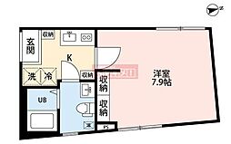 LaCourt. 1Kの間取図画像