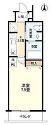 ウェルスクエアクガハラ 1Kの間取図画像
