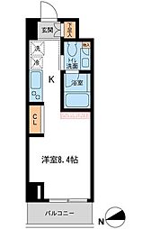 レジデンス雪が谷大塚 ワンルームの間取図画像