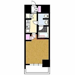 スパシエ川崎エセンザ 1Kの間取図画像