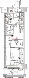ラフィスタ多摩川 1DKの間取図画像