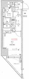スパシエグランス大森 1Kの間取図画像