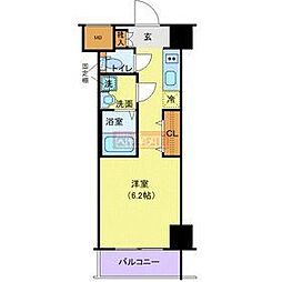 MAKESDESIGN川崎 ワンルームの間取図画像