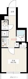 ライズステージ馬込 1Kの間取図画像