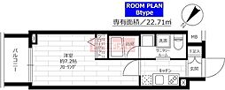 グランドコンシェルジュ蒲田 1Kの間取図画像