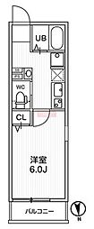 T's Cuore馬込I 1Kの間取図画像