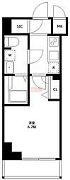 Risingplace川崎二番館 1Kの間取図画像