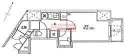 TFレジデンス蒲田 1Kの間取図画像