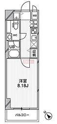 ルクレ西馬込 1Kの間取図画像