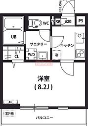 リブリ-GALAXYWOLF 1Kの間取図画像