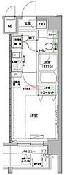 ハーモニーレジデンス羽田ウエスト 1Kの間取図画像