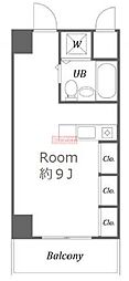 ウィンベルソロ大森2 ワンルームの間取図画像