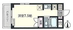 サンハイツユタカ ワンルームの間取図画像