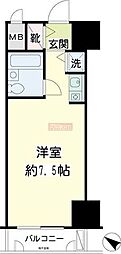 シーアイマンション鶴見 ワンルームの間取図画像