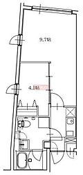 BarkLane西大井 1LDKの間取図画像
