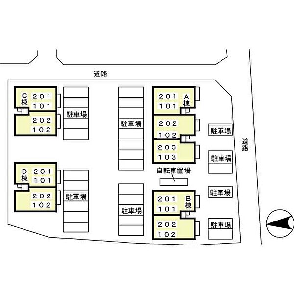プロシードC 201｜栃木県栃木市大平町西水代(賃貸アパート2LDK・2階・53.76㎡)の写真 その9