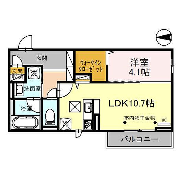 D-SOUTH 202｜栃木県下都賀郡壬生町大字壬生丁(賃貸アパート1LDK・2階・41.86㎡)の写真 その2