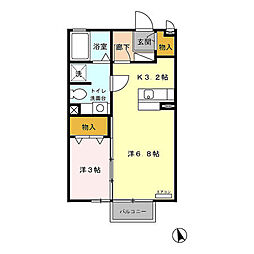間取図画像 1LDK