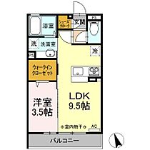 カーサ　ソレアーダ 305 ｜ 栃木県小山市城東２丁目（賃貸アパート1LDK・3階・33.39㎡） その2