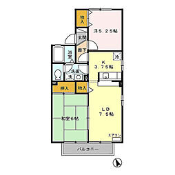 間取図画像 2LDK