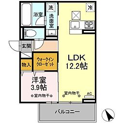 グランフィオレ 1LDKの間取図画像