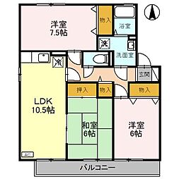 間取図画像 3LDK