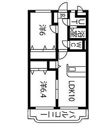 ユーミーフローレンス 2LDKの間取図画像