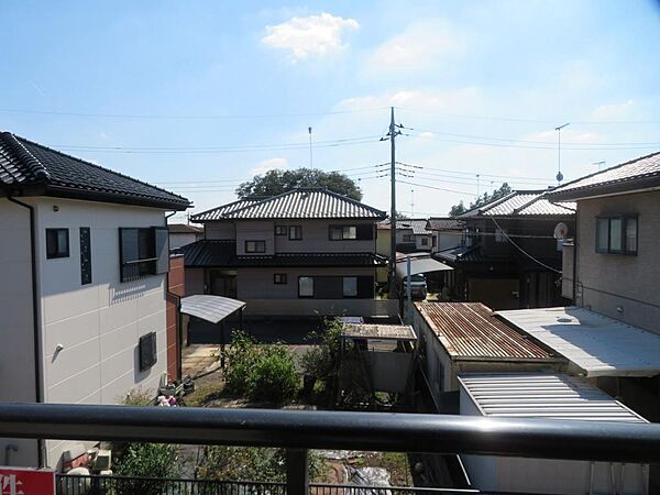 バルコニーからの景色です。