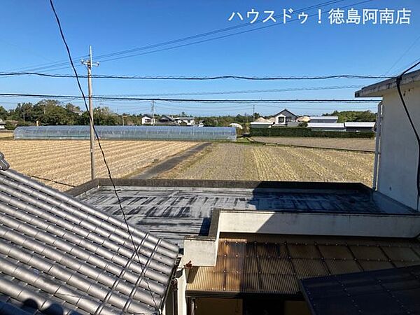 2階からの風景です。
