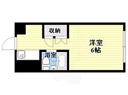 ステュディオ新大阪 ワンルームの間取図画像