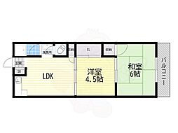 中善マンション 2LDKの間取図画像