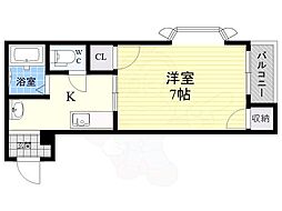 スタンドアップ柴島 1Kの間取図画像