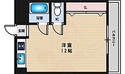 ヴィラナリー菅原 ワンルームの間取図画像