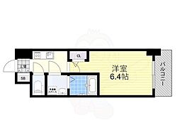 東三国Noah 1Kの間取図画像