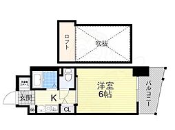 エステムコート新大阪3ステーションプラザ 1Kの間取図画像