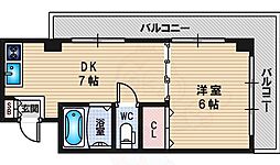 大旺第3マンション 1DKの間取図画像